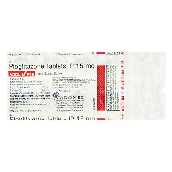 ADGLIM P 15mg Tablet 10's
