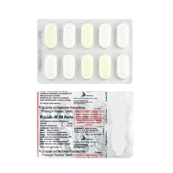 Prizide M Forte 80mg Tablet 10'S