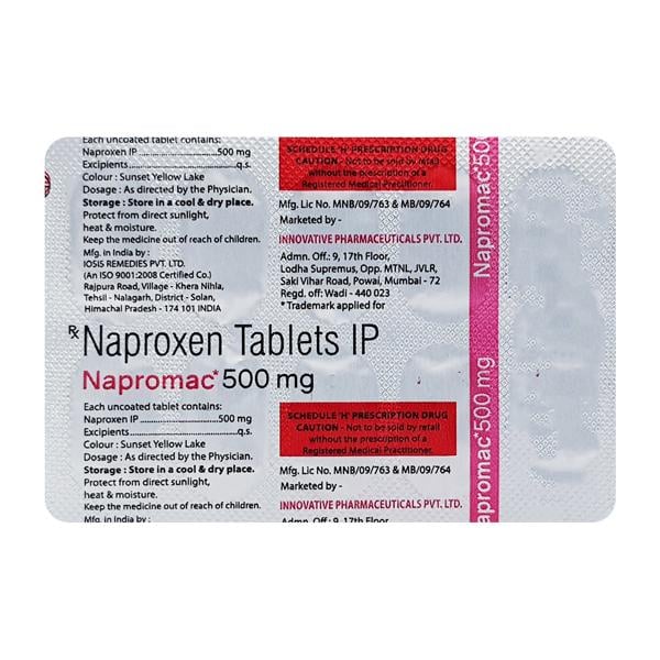 NAPROMAC 500mg Tablet 10's
