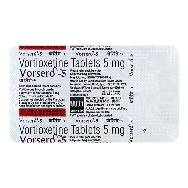 VORSERO 5 Tablet 10's