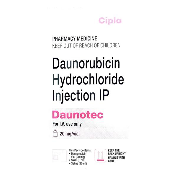 Daunotec 20mg Injection 1'S