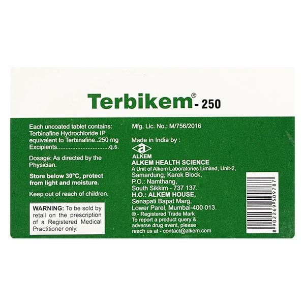 TERBIKEM 250mg Tablet 15's