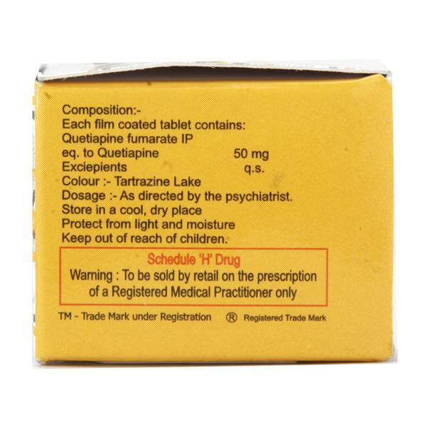 Quetigress 50mg Tablet 10'S