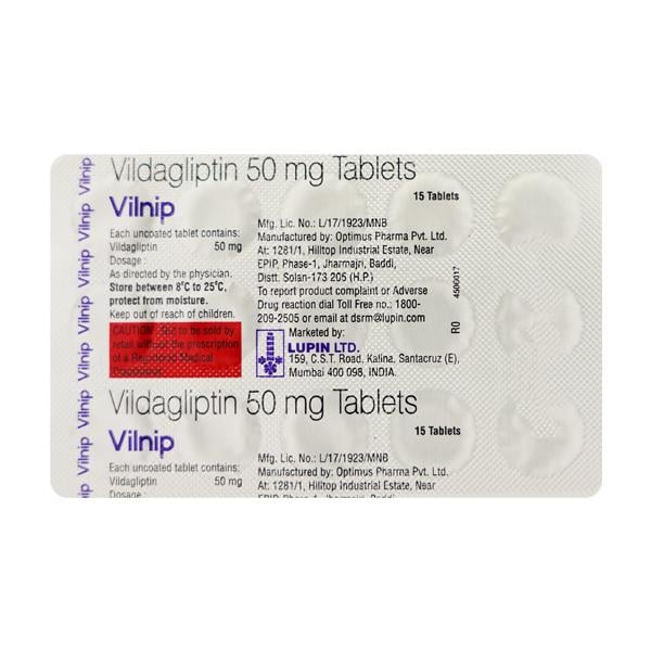VILNIP 50mg Tablet 15's