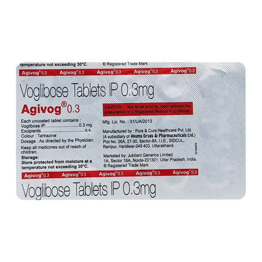 AGIVOG 0.3mg Tablet 15's