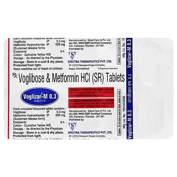 VOGLIZAR M 0.3 Tablet 10's