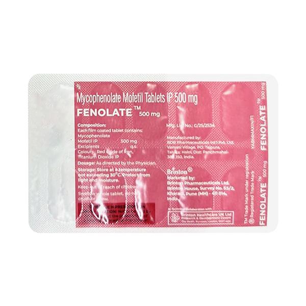 FENOLATE 500mg Tablet 10's