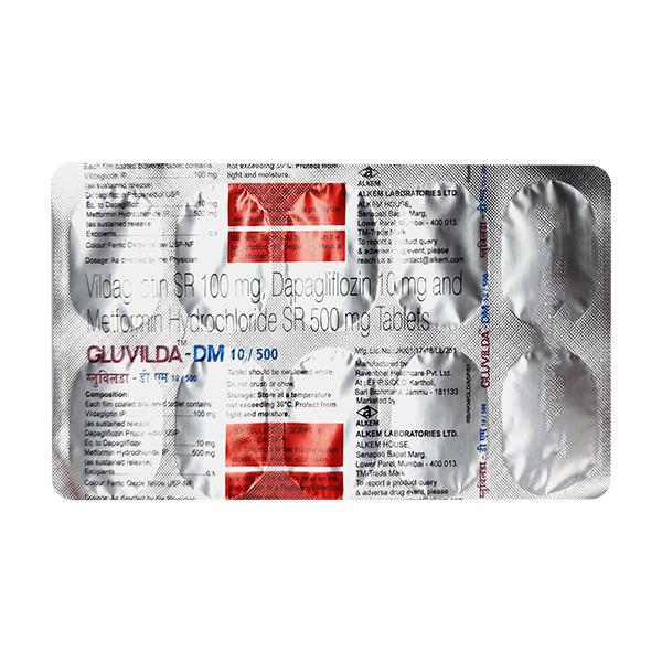GLUVILDA DM 5/500 Tablet 10's