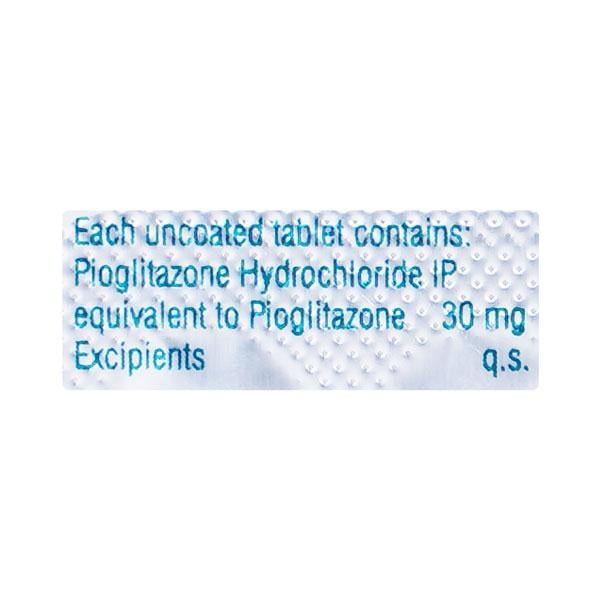 Pioglit 30mg Tablet 10'S
