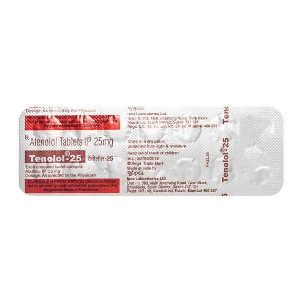 Tenolol 25mg Tablet 14'S