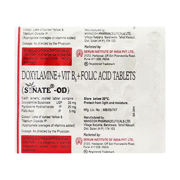 Sinate OD Tablet 30'S