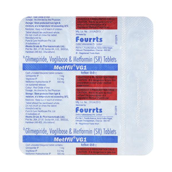 Metffil Vg1 Tablet 15'S