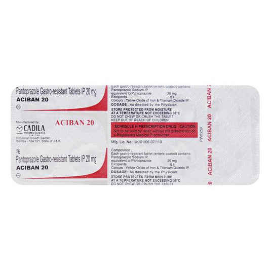 Aciban 20mg Tablet 10'S