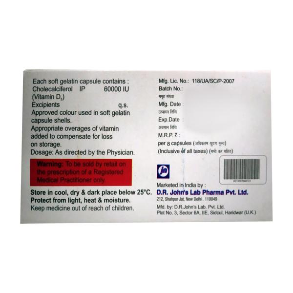 MAX D3 60k Softgel Capsule 8's