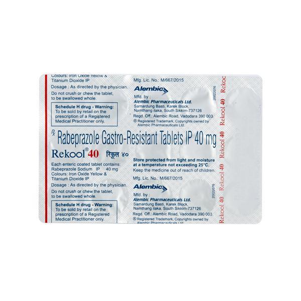 Rekool 40mg Tablet 15'S