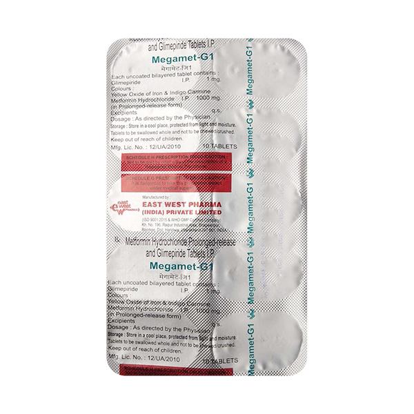 Megamet G 1mg Tablet 10'S
