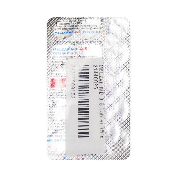 MELZAP MD 0.5 Tablet 15's