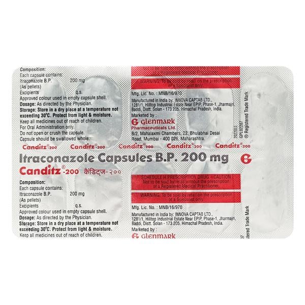 Canditz 200mg Capsule 10'S