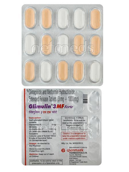 Glimulin 3Mf Forte Tablet 15'S