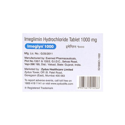 IMEGLYN 1000 Tablet 10's