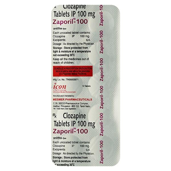 Zaporil 100mg Tablet 10'S - Global Surgicals