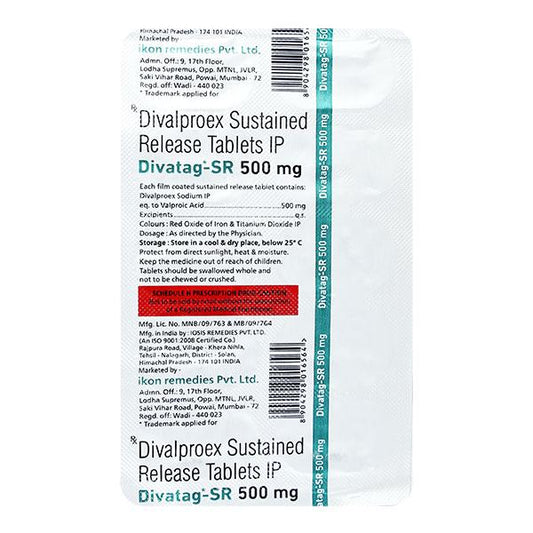 DIVATAG SR 500mg Tablet 10's