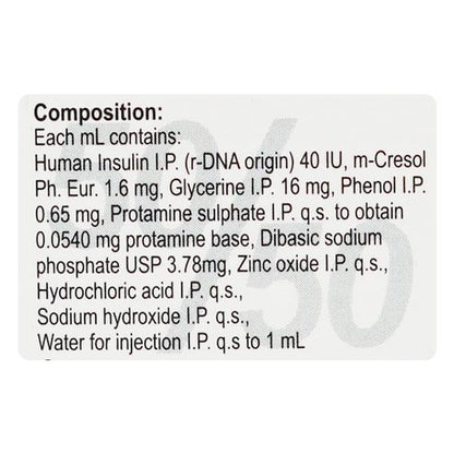 Huminsulin 50/50 40IU Injection 1X10ml