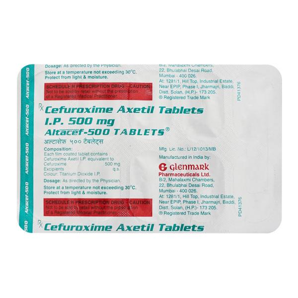 Altacef 500mg Tablet 10'S