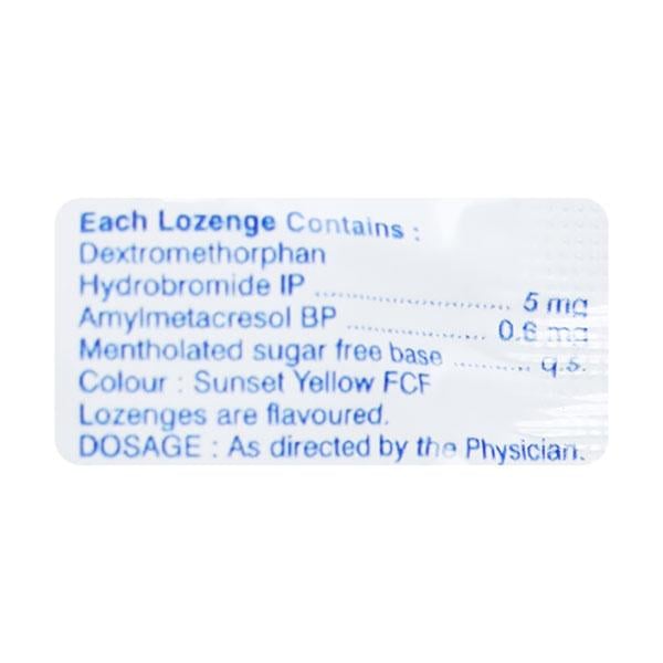 Tusq D Sugar Free Orange Flavour Cough Lozenge 6'S