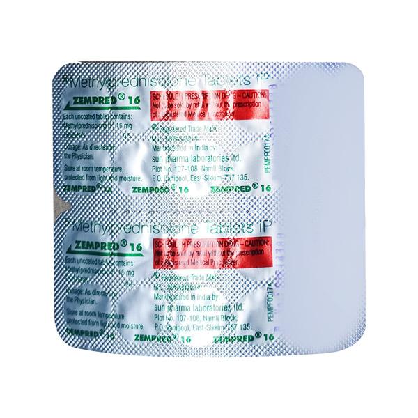 Zempred 16mg Tablet 10'S - Global Surgicals