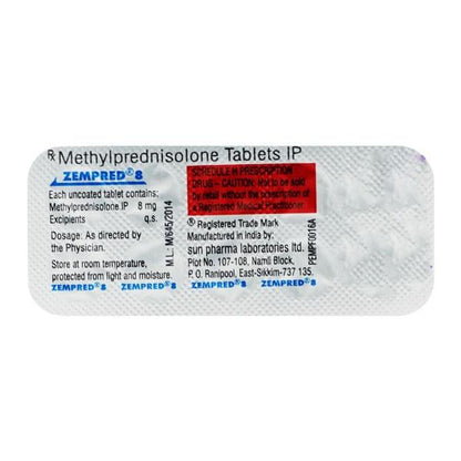 Zempred 8mg Tablet 10'S - Global Surgicals