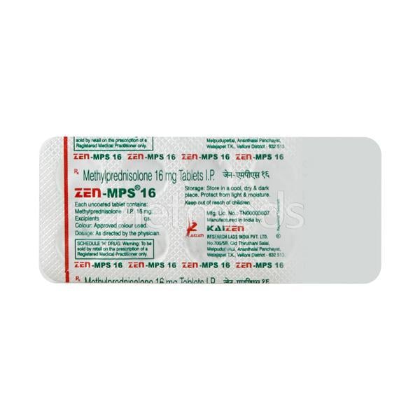 ZEN MPS 16mg Tablet 10'S - Global Surgicals