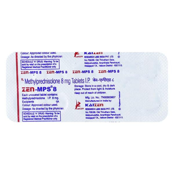 ZEN MPS 8mg Tablet 10'S - Global Surgicals