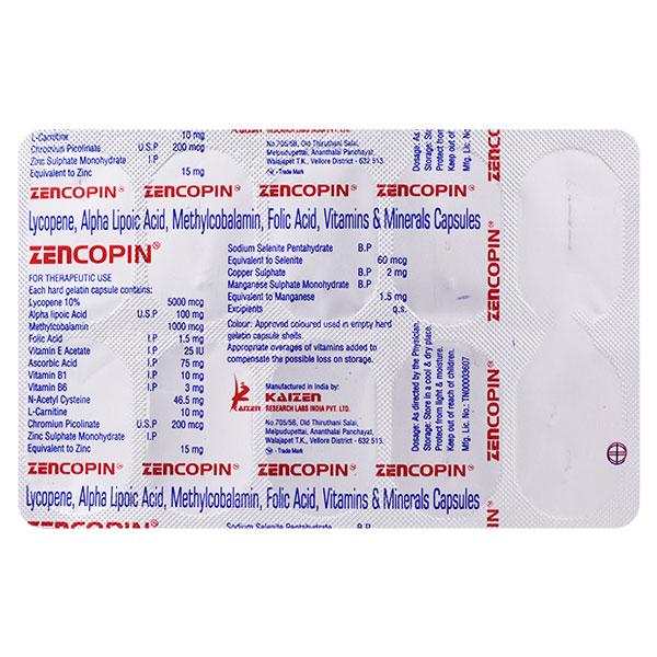 Zencopin Capsule 10'S - Global Surgicals