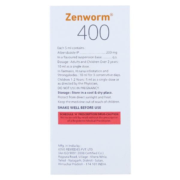 ZENWORM 400 Suspension 10ml - Global Surgicals