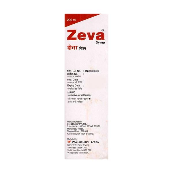 ZEVA Syrup 200ml - Global Surgicals
