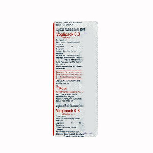 Voglipack 0.3mg Tablet 10'S