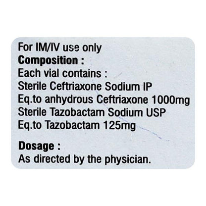 CEFTAVAG TZ Injection 1's
