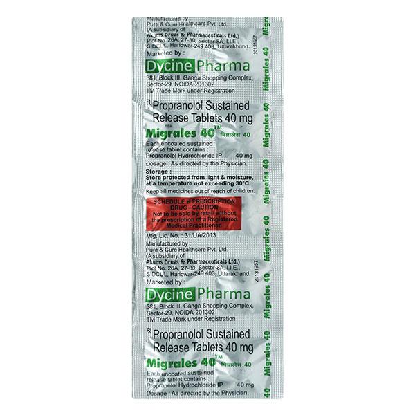 MIGRALES 40mg Tablet 10's