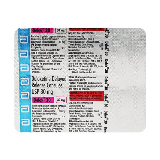 Delok 30mg Capsule 10'S