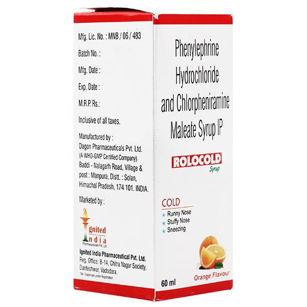 ROLOCOLD ORANGE FLAVOUR Syrup 60ml