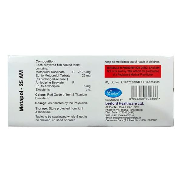 METAPOL AM 25 Tablet 10's