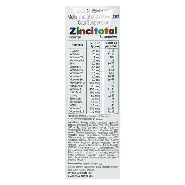 Zincitotal Suspension 200ml - Global Surgicals
