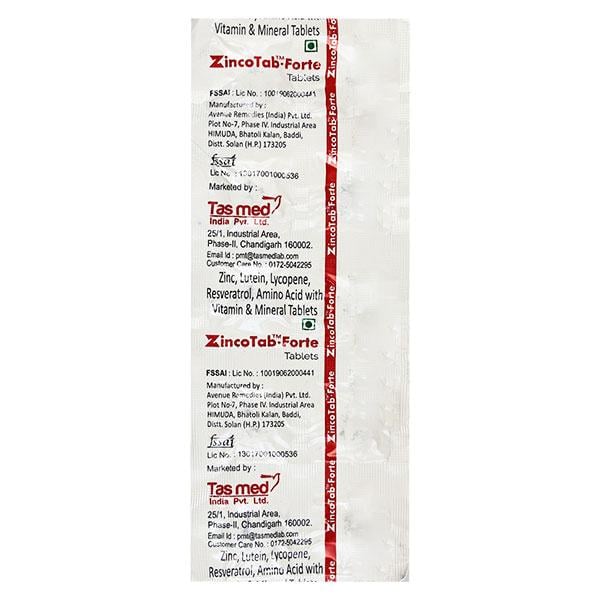 ZINCOTAB FORTE Tablet 10's - Global Surgicals