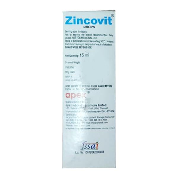 Zincovit Drops 15ml - Global Surgicals