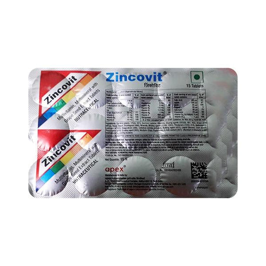 Zincovit Tablet 15'S - Global Surgicals