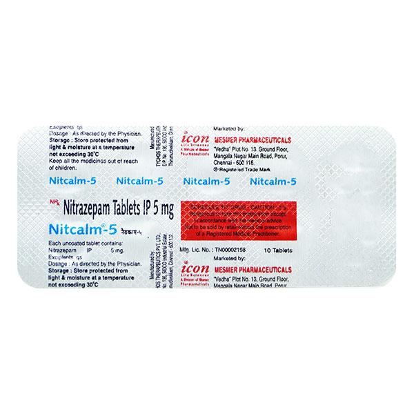 Nitcalm 5mg Tablet 10'S