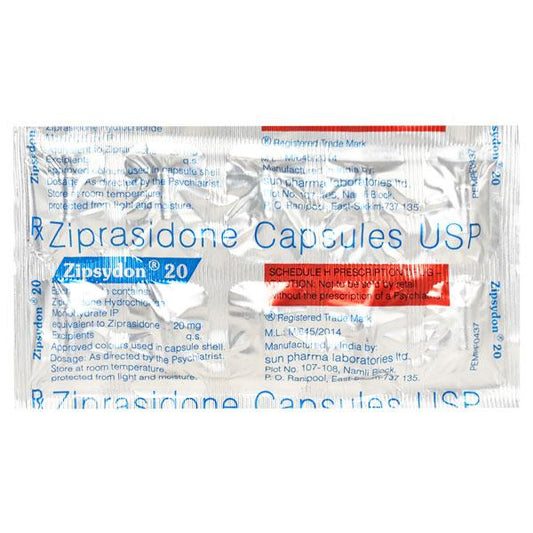 Zipsydon 20mg Capsule 10'S - Global Surgicals