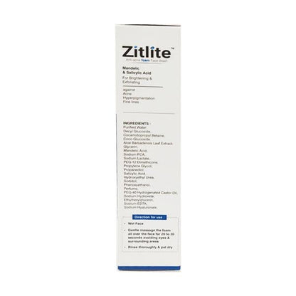 ZITLITE ANTI ACNE FOAM Face Wash 60ml - Global Surgicals