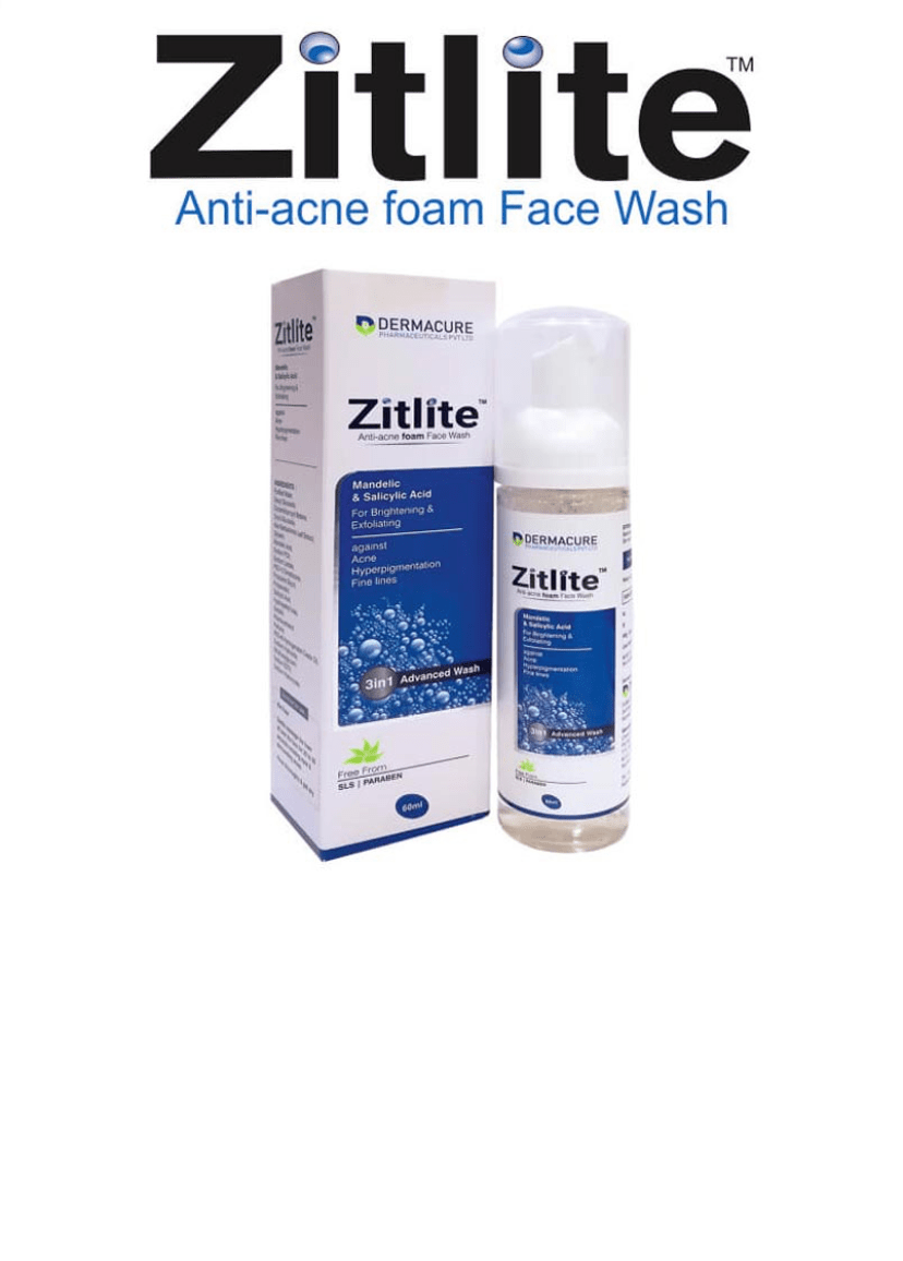 ZITLITE ANTI ACNE FOAM Face Wash 60ml - Global Surgicals